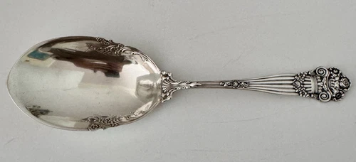 TOWLE GEORGIAN PATTERN STERLING LARGE POINTED BOWL VEGETABLE SERVING SPOON 1900