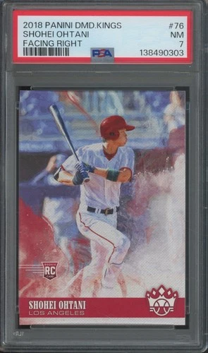 2018 Panini Diamond Kings Facing Right #76 Shohei Ohtani RC Rookie NM PSA 7