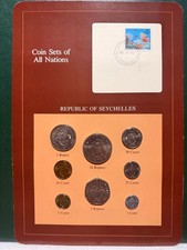 Franklin Mint Coins Of All Nations Set - Seychelles 8 coins with card