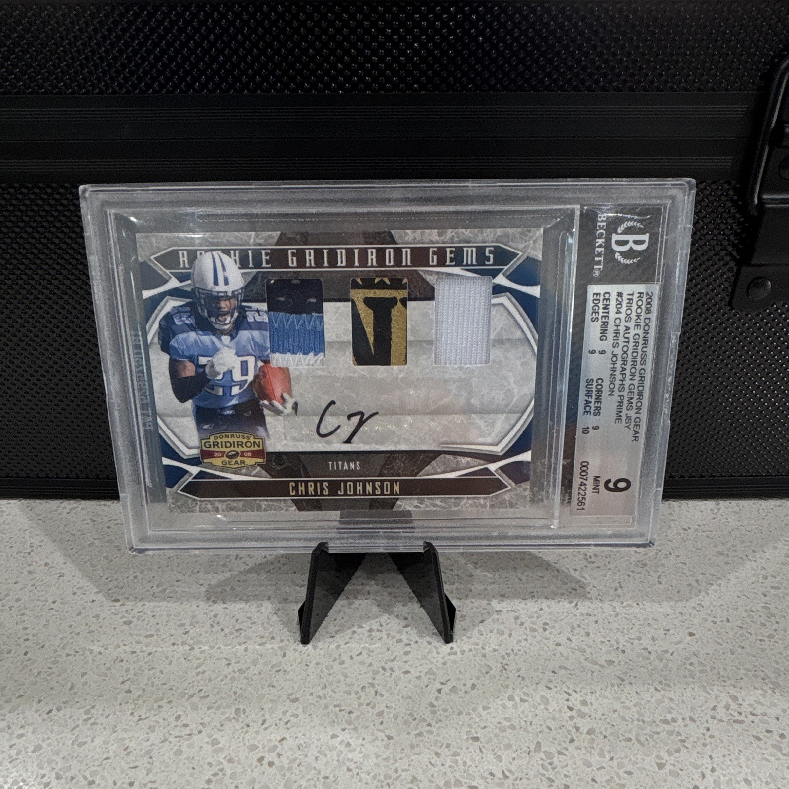 Donruss 2008 Gridiron Gear Chris Johnson RGG #204 Auto Patch /50