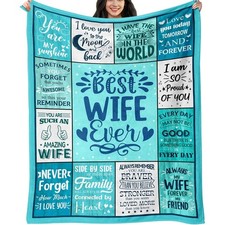 Wife Blanket Gifts From Husband: Wedding Anniversary Romantic Gifts Ideas