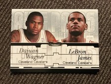 2003-04 Fleer Mystique Awe Pairs #5 DaJuan Wagner LeBron James RC ROOKIE 256/500