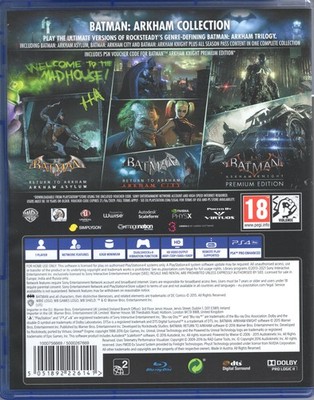 Batman Arkham Collection Standard Edition (PlayStation 4, 2020