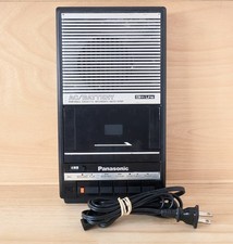 Panasonic Slim Line Portable Cassette Recorder Speaker AC and