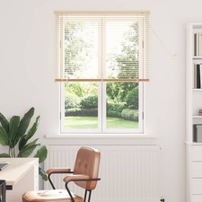 VidaXL Venetian Blind Light Brown With Pattern 150 X 70 Cm 25 Mm PVC