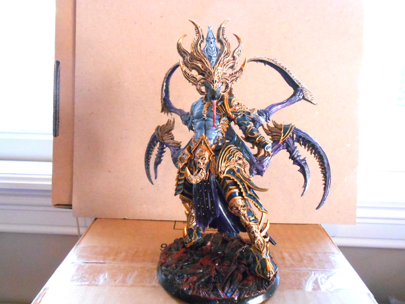 #20-3 SLAANESH GREATER DAEMON W MAGNETIC ADDTL. WEAPONS/ WELLPAINTED/BASED
