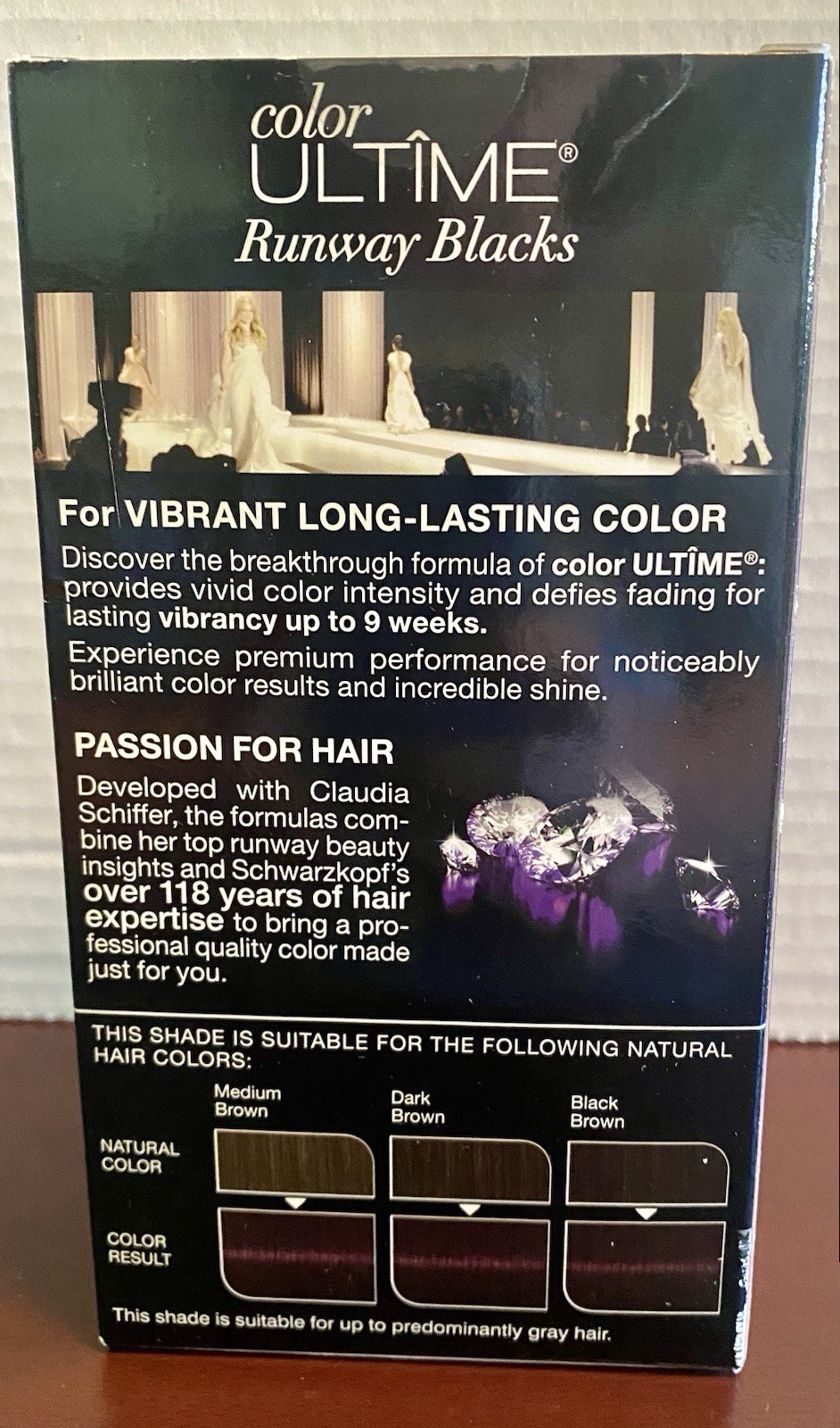 Schwarzkopf Color Ultime Ultimate Intense Color Hair Color, 3.3 Amethyst Black