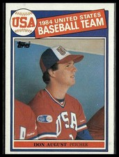 Don August *ROOKIE CARD* (RC) 1985 Topps #392. rookie card picture
