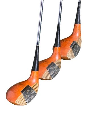 Arnold Palmer Precision Balanced 8-8129 Persimmon Wood Set Driver,3w,4w Steel RH