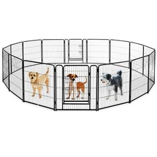 Dog Playpen 16 Panels 32 inch Dog Pen Indoor Heavy Duty Puppy Exercise Pen Me...