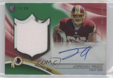 2013 Topps Platinum Rookie Refractor Green 73/99 Jordan Reed Patch Auto nd3