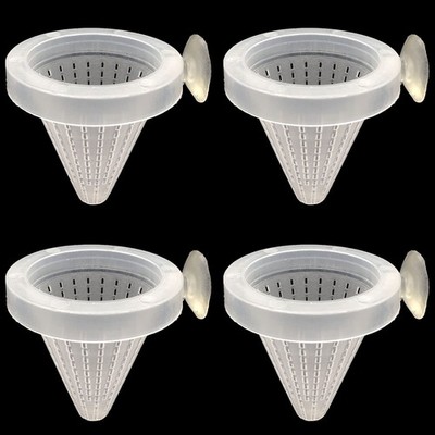 Ailindany 4PCS Aquarium Live Red Worm Feeding Cone Cup Plant Cup Brine Shrimp...