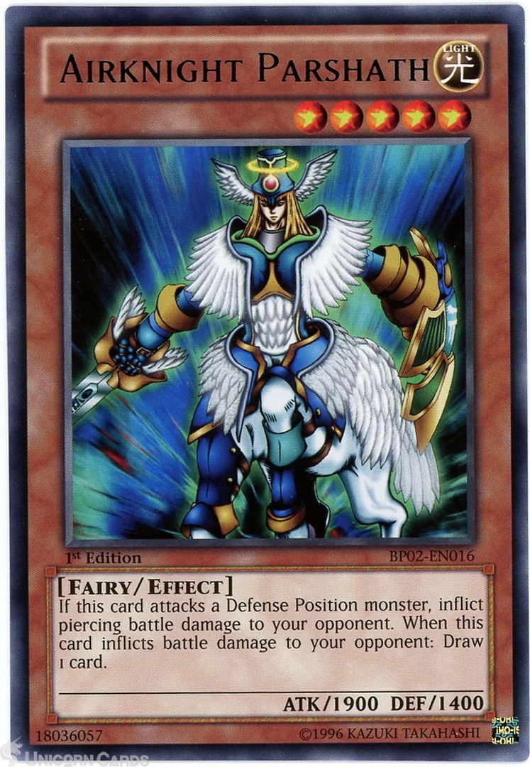 BP02-EN016 Airknight Parshath : Mosaic Rare 1st Edition Mint YuGiOh Card