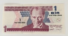 TURKIYE MERKEZ BANKASI 1 YENI TURK LIRASI BANKNOTE / 1 NEW TURKISH LIRA/2005