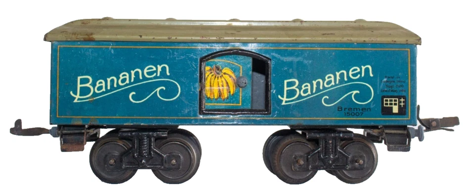 1930's Karl Bub (KBN) 0-gauge "Bananen" Tin Lithographed Freight Car - Image 2 of 4