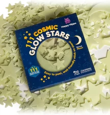 Happy Hippo 111 Glow in the Dark Stars for Ceiling with Bonus Moon (111-Pack) Ch
