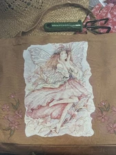 Vintage Fairy Garden III 33004 Coats Clark Iron On Transfer Sweater Wearable Art