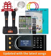 TJ Media TKR-370HK Karaoke Machine TMW-100/Wireless Mic Remote Korean Song Book