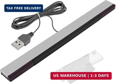 Aokin USB Sensor Bar for Wii, Replacement Wired Infrared Ray Sensor Bar for Nint
