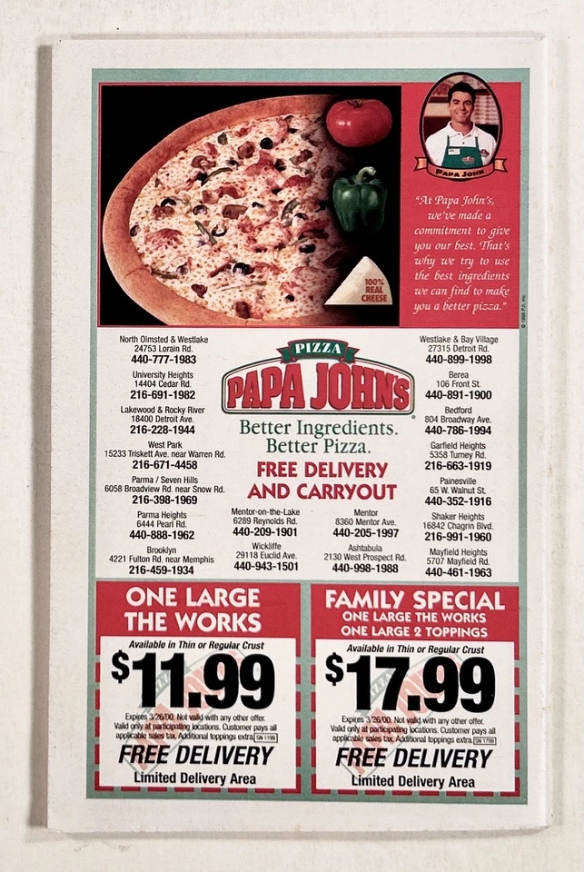 2000 Mar 2-8 SUNSTATIONS regional tv guide magazine CLEVELAND AREA "Grapevine" - Image 2 of 4