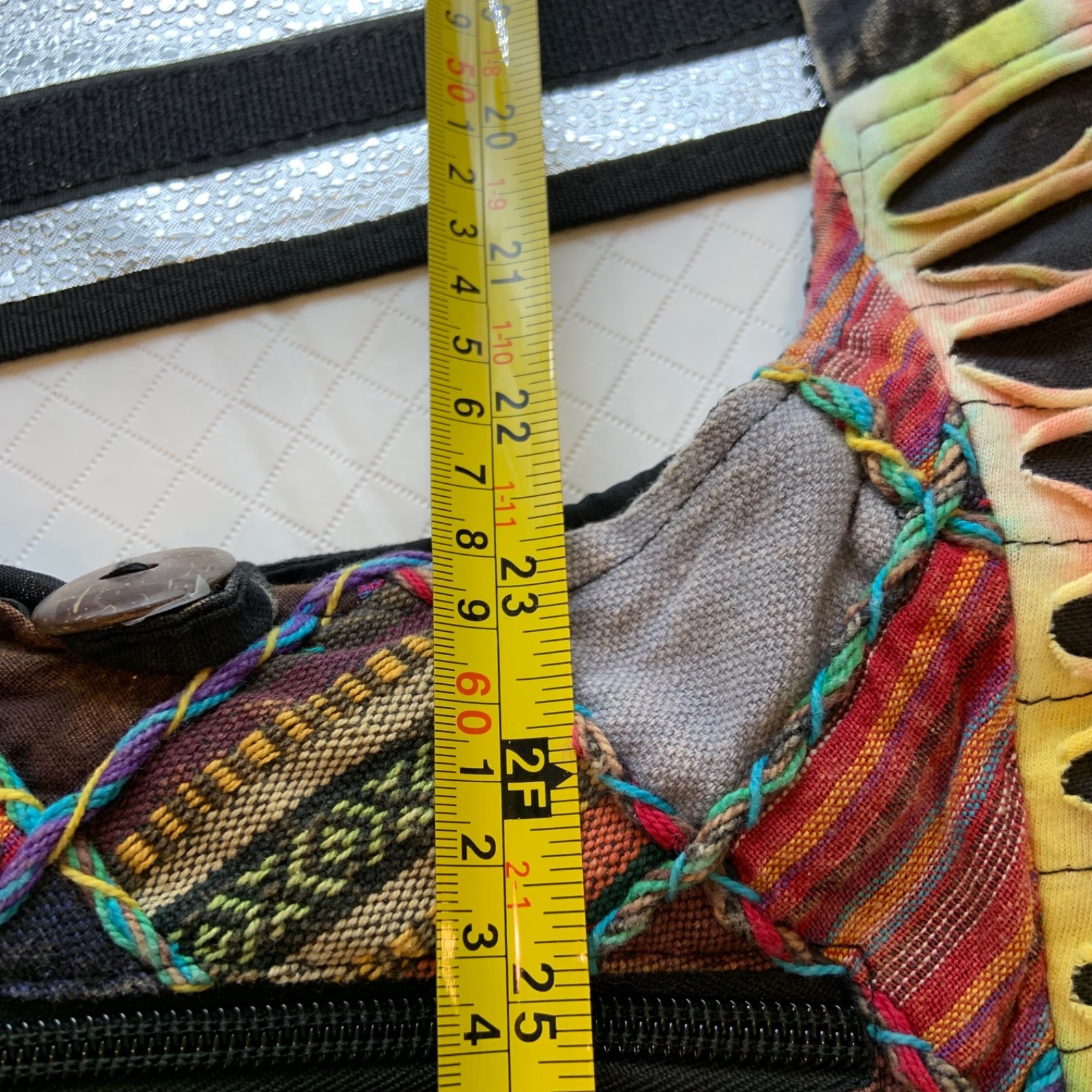 Handmade Multicolored Patchwork Hobo Crossbody Y2… - image 20