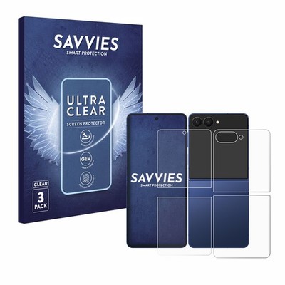 6x Schutzfolie für Samsung Galaxy Z Flip 7 (Display+Rückseite) Displayschutz