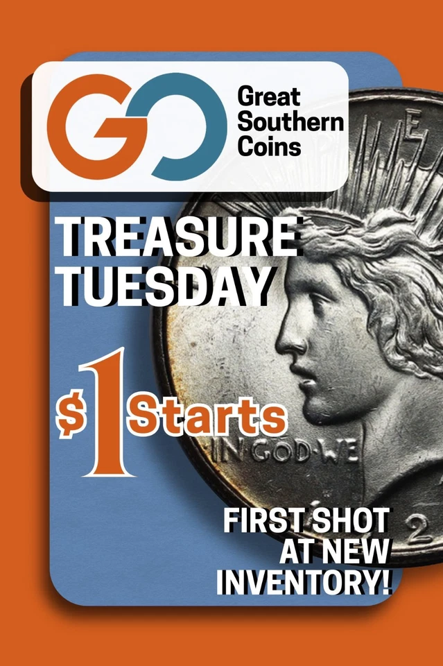 Treasure Tuesday $1 n' Roll Rare Coin Auctions