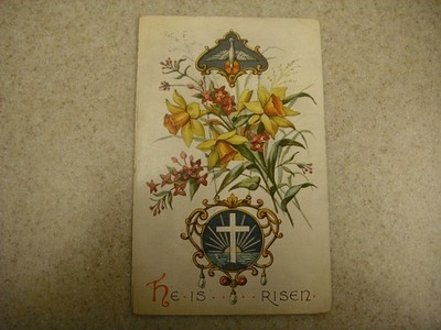 Antique Undivided Back British Easter Card - Posted but no Date ~ 1905
