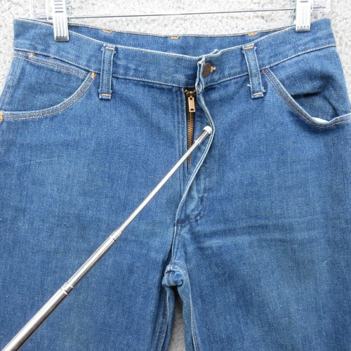 Wrangler No Fault Vintage Denim Jeans Mens 32 Medium Made In USA Cotton 1970's - Picture 3 of 8