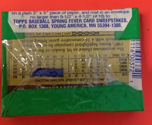 1990 Topps Baseball Cello Box 24 Unopened Packs Rookie Griffey Jr. - Picture 5 of 9
