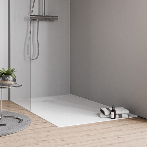 Duschwanne Duschtasse Brausewanne Superflach Antirutsch Mineralguss inkl. Siphon - Bild 15 von 49