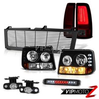 1999-2002 Silverado 4wd Taillamps Billet Style Grille Roof Brake Light Foglamps on sale 1999-2002 Silverado 4wd Taillamps Billet Style Grille Roof Brake Light Foglamps on sale