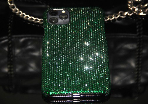 Bling Green Diamond Case Cover F iPhone 14 13 12 Pro Max With SWAROVSKI ELEMENTS - Picture 8 of 12