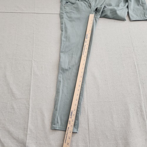 Adriano Goldschmied Jeans Women 27R Green The Stevie Ankle Slim Straight Stretch - Picture 4 of 16