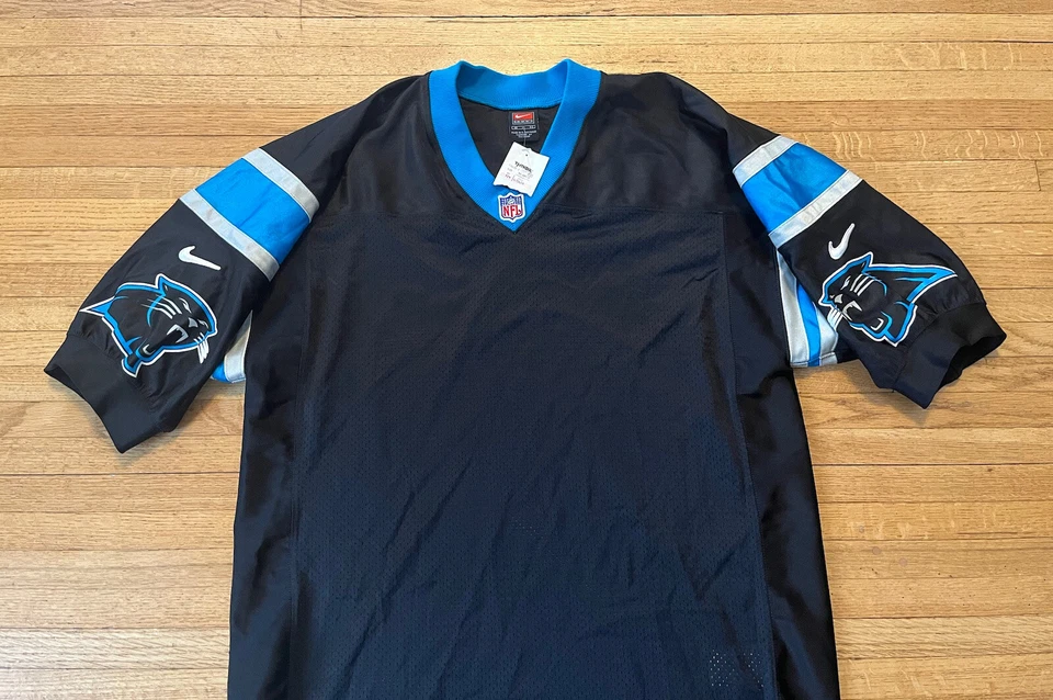 Carolina Panthers Vintage Nike On Field Auténtica Camiseta en Blanco Para Hombre 48 XL NUEVA CON ETIQUETAS Foto 3 de 4