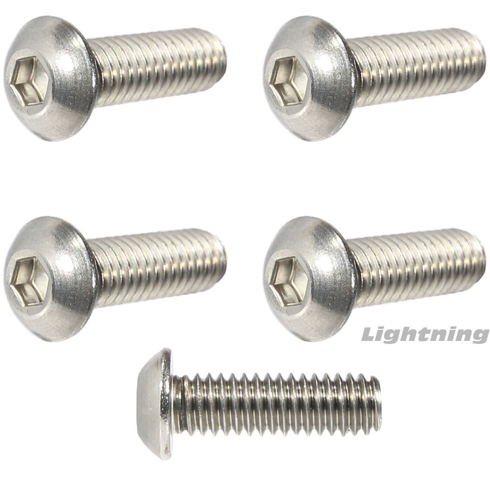 Metric Button Head Socket Cap Screw A2 Stainless Steel M5 x 0.8mm x 20MM Qty50