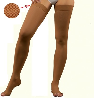 Compression Thigh High Medical Stockings Long Socks Class I Open Toe 18-21mmHg  