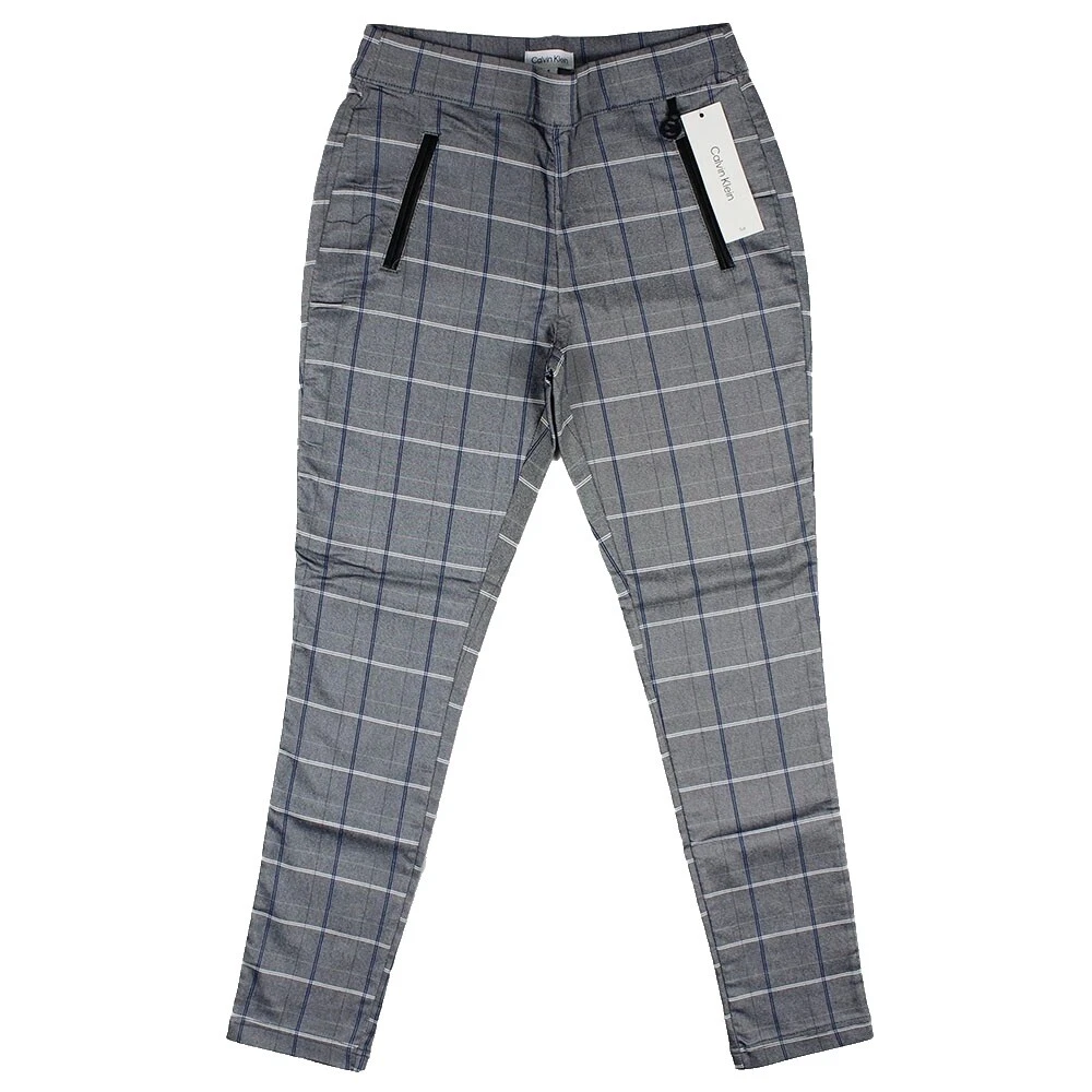 Pantalones a Cuadros Calvin Klein Poliéster para Mujeres