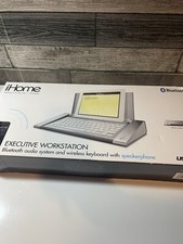 Speakers iHome IDM5B Executive Workstation Bluetooth Wireless Keyboard Speakers