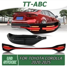 TT-ABC LED DRL Tail Lights w/Trunk Lamps for Toyota Corolla 2020-2025 Rear Lamps