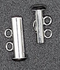 TWO RING JEWELRY MAKING SLIDING CLASP SIX PIECES