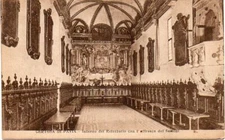 Pavia - Certosa di Pavia - Interior of the Refectory with fresco by Semini - vg21