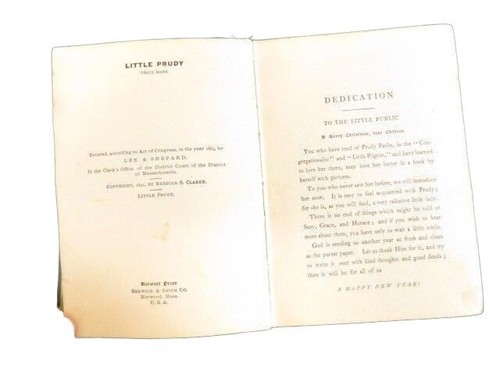 Little Prudy Sophie May 1863 HC Children's Book Hardcover Series Illustrated - Foto 4 di 11