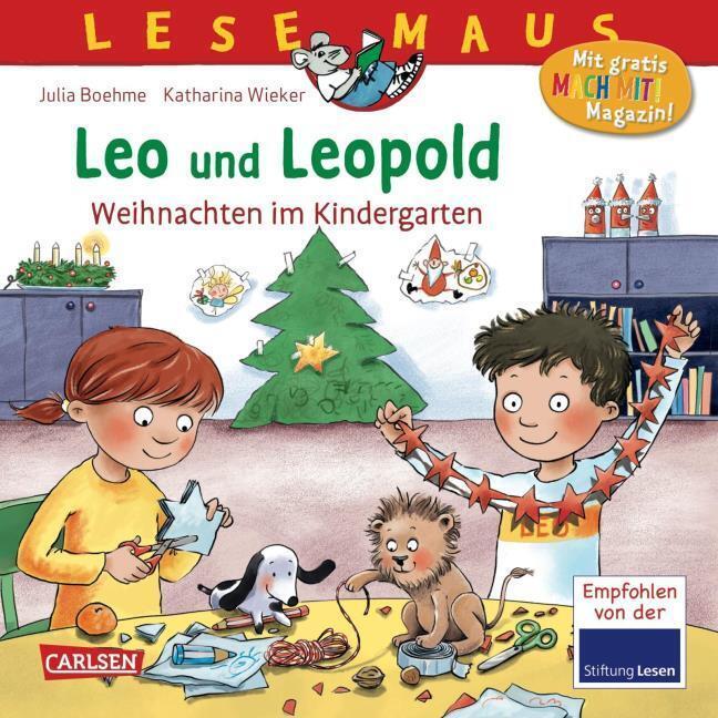 Lesemaus 163: Leo Und Leopold - Weihnachten Kindergarten Julia Boehme