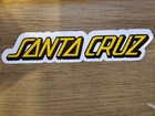 Yellow Santa Cruz Skateboard Sticker