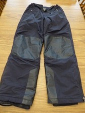 Lands End The Squall Kids 14 Large Black Insulated Waterproof Ski Snow Pants VG