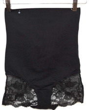 Black Maidenform High Waist Tame Your Tummy Lace Brief Panty S Small DMS 704