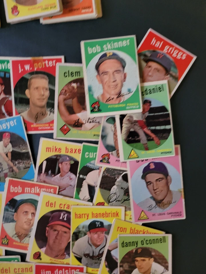 1959 年 Topps 棒球卡入门套装 78 张 - Bob Skinner | Andy Pafko — 第 4/4 张图片