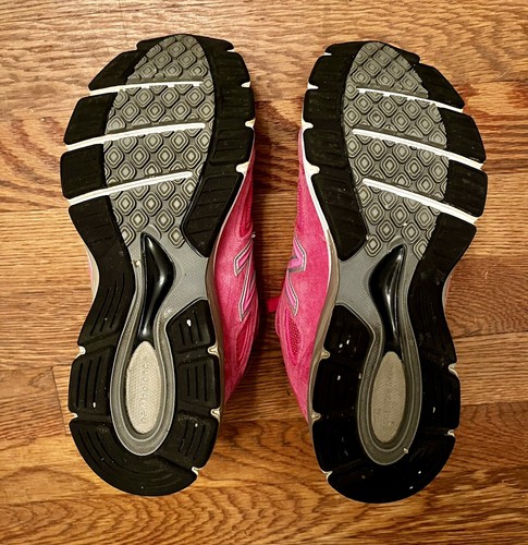 New Balance 990 V4 Women’s 6.5 Pink Ribbon Breast Cancer Sneakers USA Made - Picture 7 of 8