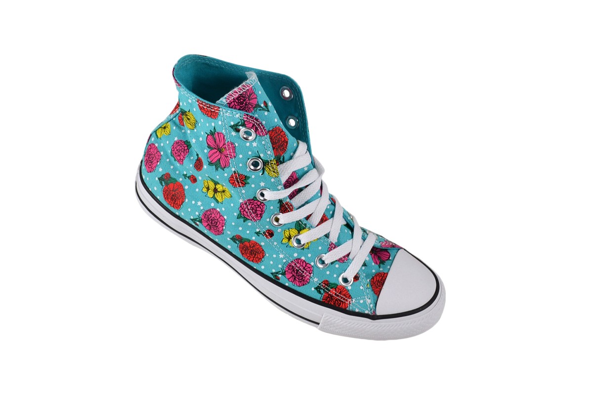 Chuck Taylor Chucks Sonderedition Converse CT Hi Peacock/multi